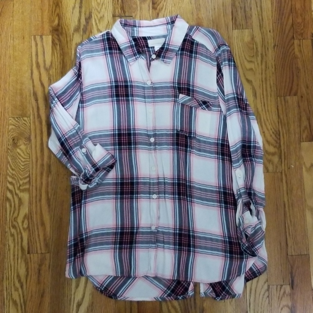 Plaid blouse